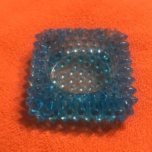 Blue Fenton Hobnail salt Cellar
